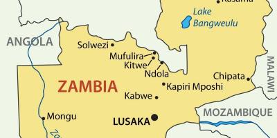 Mapa kitwe Zambia