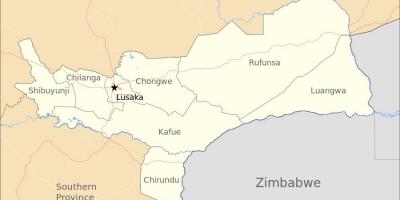 Mapa lusaka Zambia